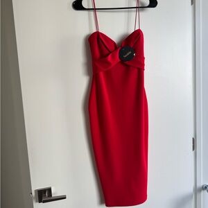Nookie Red Midi Dress